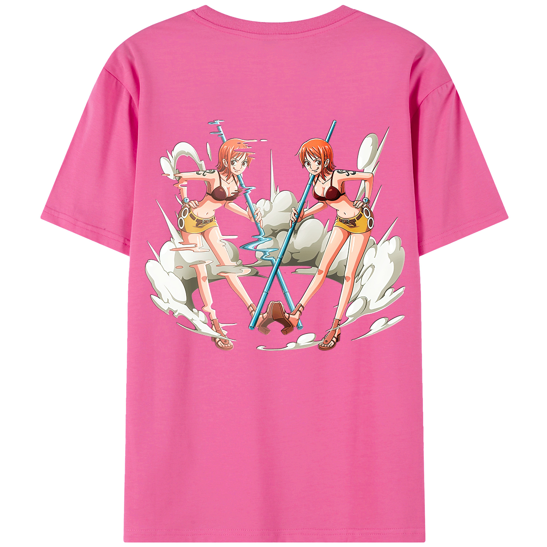 （画像用） ワンピース ナミ ONE PIECE Nami レディース半袖Tシャツ(バックプリント)